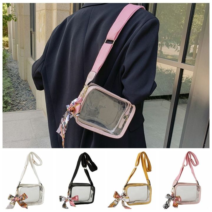 DWT9814 Clear Transparent Jelly Crossbody Bag Storage Bag Jelly Bag PVC