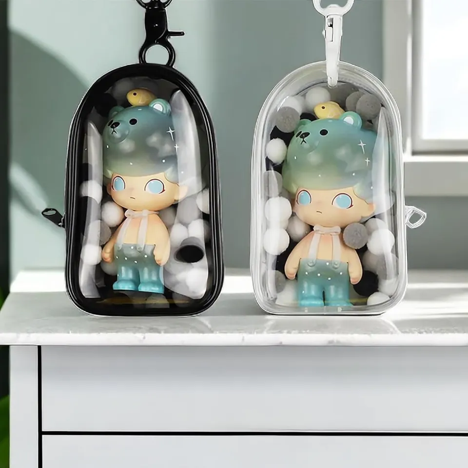 Clear Display Bag Clear PVC Doll Display Bag With Strap - Transparent ...