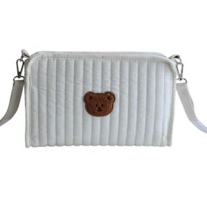 Travel Friendly Baby Strollers Hanging Bag Soft Cotton Fabric Organiser Case Large Capacity for Outings Shopping