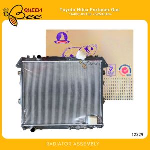 QUEENBEE 12329 Toyota Hilux Fortuner Vigo Innova Gas Radiator Assembly M/T 525x648x32mm 16400-05160 (Polar)
