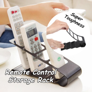 4 Grids TV Remote Storage Rack Holder Wrought Iron Shelf DVD/VCR Remote Control Organizer Stand