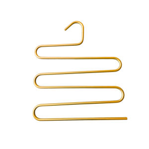 Gantungan Pakaian Aluminium 5 Susun Hemat Ruang Serbaguna untuk Celana dan Syal