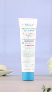 Kiehls Brushless Shave Cream Blue Eagle Unscented for Sensitive Skin with Aloe Vera to Soothe & Hydrate Minimizes Irritation Fragrance-free Paraben-free - 5 fl oz