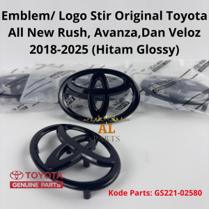 Emblem Logo Stir Original Toyota All New Rush Avanza Dan Veloz 2018 2019 2020 2021 2022 2023 2024 2025 No Part : GS221-02580