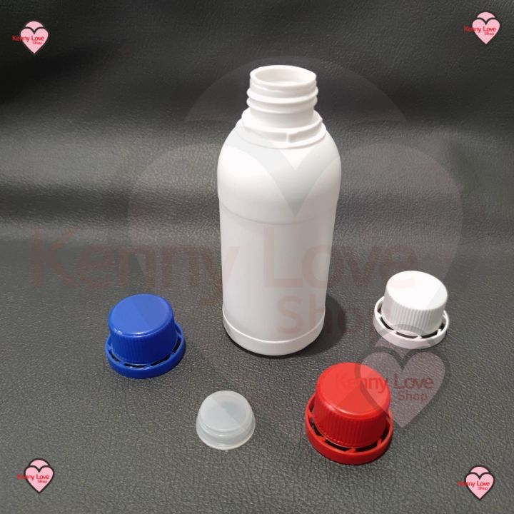 isi 10pcs - BOTOL LABOR 250 ML AGRO PERT 250ML PLASTIK HDPE KIMIA PUPUK BULET CC PUTIH BENING