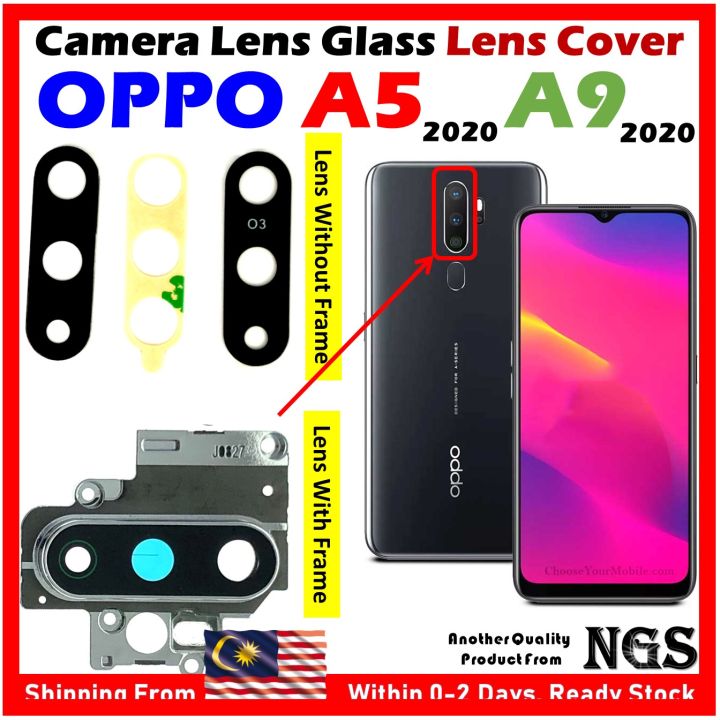 With Camera Frame) Camera Lens Glass Camera Lens Cover For OPPO A5