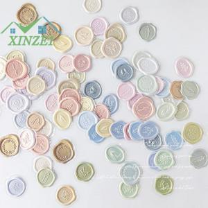 XZ✨✨✨ 18 cái túi Cổ Điển Sticker Sáp Con Dấu Con Dấu Sticker Cho DIY Trang Trí Sổ lưu niệm Đám Cưới Phong Bì Kẹo Màu Sticker Cho Sinh Viên