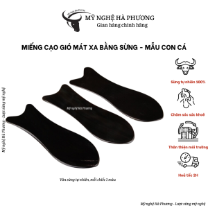 Dụng cụ làm đẹp massage sừng hình con cá (M-15cm) - Mỹ nghệ Hà Phương dụng cụ Diện chẩn