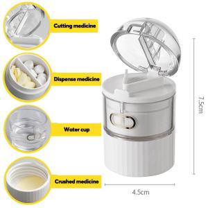 🔥 Household Medicine Cutter Baby Medicine Grinder Powder Box Portable Medicine Divider