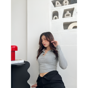 Sakura Glory - TARA TOP RIB KNIT PREMIUM UKURAN ALLSIZE / ATASAN / BLOUSE / WANITA / DEWASA / DISTRO / IMPORT / COD / DISKON / GRATIS ONGKIR / MURAH