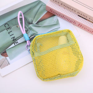 Dopamine Grid Makeup Bag Travel Cosmetic Pouch Portable Toiletry Organizer with Handle⚡PH deliveryIn stock⚡