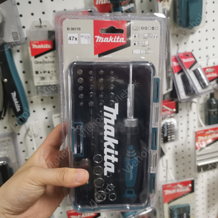 Makita B-36170 47ชิ้นประแจวงล้อและไขควงบิตตั้ง14ไขควงจับสากลประแจซ็อกเ ...