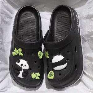 [Free Shipping] Womens Summer Outdoor Clogs Non-Slip Waterproof Beach Thick-Soled Trendy New Soft-Soled Cartoon Slippers