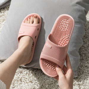 [Free Shipping] Casual Home Foot Massage Slippers For Women 2026 New Thickened Bathroom Non-Slip Odor-Resistant CoupleS Sandals For Men