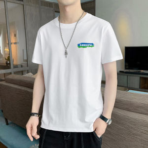 《501》 แขนสั้น t ชายเสื้อยืดผ้าฝ้ายแบบสบาย 2025 ฤดูร้อน เสื้อยืดแขนสั้นคอวีหลวมสำหรับวัยรุ่น