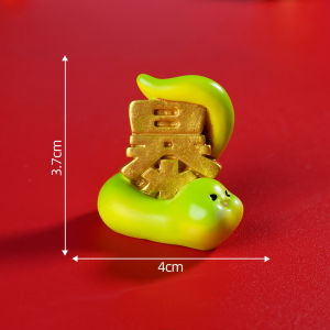 [Ready Stock] 2025 CNY Year Snake Mascot Resin Crafts Spring Festival Lucky Micro Snake Mascot Decorations Landscape Mini Snake Figures Desktop Decorations暴富蛇