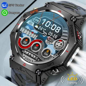 LIGE New Smart Watch Men GPS Outdoor 3ATM Waterproof Built-in ChatGPT AI Voice Assistant Compass Altimeter Barometer Sport Smart Watch For Men