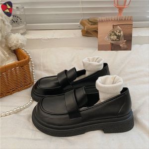 Katerina Fashion Korean Loafers Shoes Heeled For Women #K-318