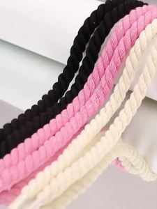 LZD  Free Shipping Air Force No. 1  Rope Shoelace Bold round AF1 Men and Women Black Warrior dunk Black Pink Beige Shoelace