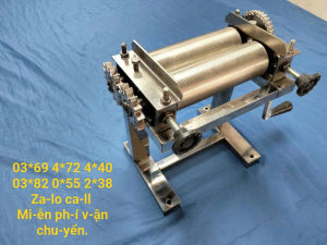 Máy Cán Mực Khô Quay Tay Inox  Máy Cán Khô Cá Đuối