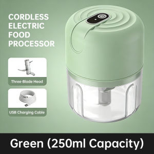 Nipiin All In One Electric Chopper Grinder USB Charging For Garlic Meat Vegetables Easy Clean Mini Kitchen Appliance