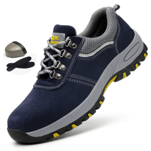 Brand WHITBY Giày Mũi Thép Cho Nam Nữ Giày Công Sở Chống Trượt Chống Đâm Cỡ Lớn