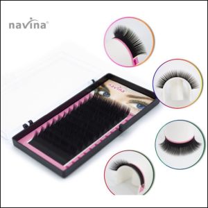NAVINA Bulu Mata Tanam Eyelash Extension  Silk Eyelashes Extra Lentik D 0.15 12 Baris