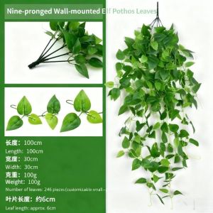 Artificial Morning Glory Vine Hanging Flowers Colorful Wall Decor Window Garden Balcony Home Display