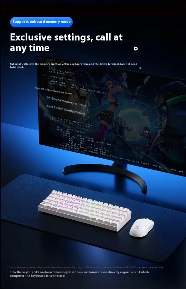 MCHOSE ACE 60 Pro Magnetic Mechanical Keyboard 60% Hot swappable