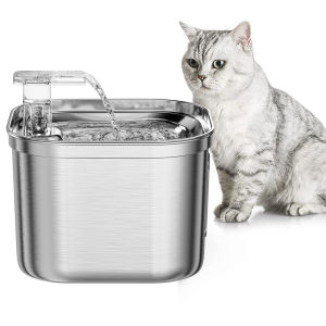 [COD] Smart Water Dispenser For Dog 304 Stainless Steel Cat Water Fountain Automatic Pet Water Dispenser Mute