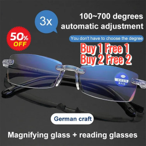Automatic Zoom Presbyopia Glasses Radiation Protection Solid and Flexible Presbyopia Lenses Colorless