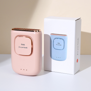 Kipas Angin Portable 2000mAh Kapasitas Besar Mini Fans 3-speed Hands-Free Gantung Leher Fans