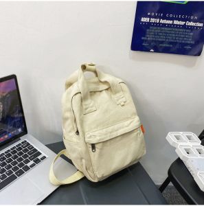 Tas ransel mini wanita import tas canvas sekolah fashion cewek ransel korean Ransel backpack estetika kanvas wanita tas ransel mini backpack kanvas Tas Sekolah Y2k bag Aesthetic ransel kuliah kecil whiteYROO tas ransel sekolah cewek