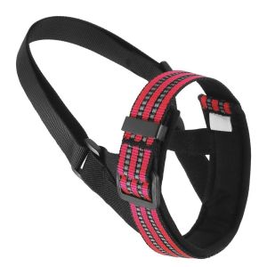 FIRST SONG Adjustable Dog Muzzle Reflective Soft Padded Pet Mouth Cover Dog Accessories Quick Release Anti Bark Dog Outdoor Walking