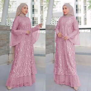 MAXI NABILA M/L/XL/XXL BAJU WANITA GAMIS WANITA MUSLIM PAKAIAN WANITA MUSLIM MAXI WANITA MAXI LEBARAN MODEL TERBARU GAMIS TERMURAH SORAA.014