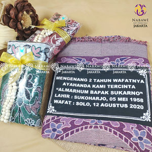 Sajadah Dengan Sablon Nama Souvenir Tahlilan 40 Hari Parcel Sajadah Murah Free Tasbih