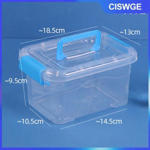 CISWGE Pp Nhựa Lưu Trữ Box Với Nắp Xách Tay Trẻ Em Đồ Chơi Sinh Viên Văn Phòng Phẩm Lưu Trữ Đồ Trang Sức Trường Hợp Container Mỹ Phẩm Phân Loại Hộp