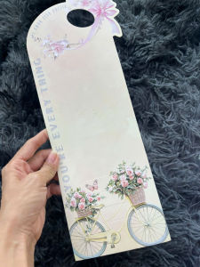 Bìa cài hoa nhiều mẫu Thiệp bìa gài hoa size 13x36cm bìa cài hoa màu pastel siêu xinh️