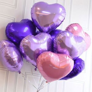 3pcs 18" Love Heart Shape Foil Balloon Birthday Helium Normal Air Decoration Birthday Party Event