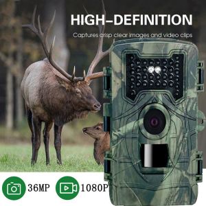 HUNIU IP66 Waterproof Infrared Trail Track Camera Fast Infrared Trigger Automatic Wildlife Night Vision Photo Trap Portable High Definition Surveillance Monitoring Camera Outdoor