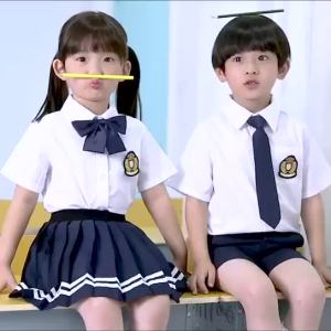 Kindergarten Suit Summer Clothes Childrens Business Attire Primary School Uniform Suit College British Style Graduation Photo Performance Costumes