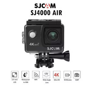 SJCAM SJ4000 Air 4K Action Camera Wifi Air สีดำ กล้องกันน้ำ 30 เมตร กล้องติดหมวกกันน๊อค ประกัน 1ปี กล้องแอคชั่น Web Cam