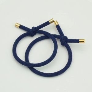 30PCS 5mm Twilled Cords Knotted Elastic Hair Bands Golden Caps Hair Ties for Girls Elasticity Ponytail Holders Hair Scrunchies2026