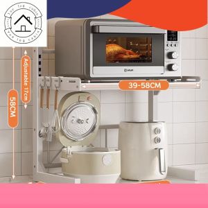 Adjustable Microwave Rack Oven Rack Kitchen Organiser Countertop Organiser Oven Stand