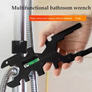 OUDISI Ready Stock Multifunctional Faucet Wrench Adjustable Faucet Sink Installation Repair Tool Multifunction Tap Backnut Spanner Basin Wrench Repair Tool for Bathroom Kitchen Toilet Bowl Sink Faucet