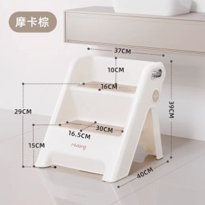 Toddler Step Stool Stairs Footstool Baby Step Ladder Child Wash Foot Stool Foldable Non-Slip Ladder High Stool 踩脚凳小凳子