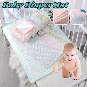 Baby Diaper Changing Mat Soft Cotton Washable Reusable Newborn Diaper Pad
