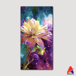 APOLITO (15X30 CM) HIASAN DINDING BUNGA ABSTRAK BUNGA WALL DECOR HIASAN DINDING KAMAR PAJANGAN RUANGAN POSTER KAYU GAMBAR BOHO ABSTRAK