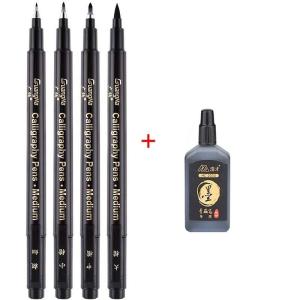 5Pcs/Set Calligraphy Art Marker Pens Brush Pen Art Marker Craft Supplies Art Writing Office Supplies