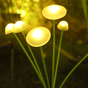LED Solar Mushroom Lamp Outdoor Waterproof Jellyfish Light Courtyard Landscape Decoration Lighting For Lawns Garden